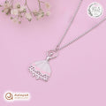 Silver Ballerina Dress Chain Pendant