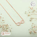 Silver Rosegold Eternal Loop Chain Pendant