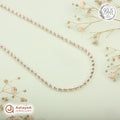 Silver Rosegold Radiant Round Bead Chain