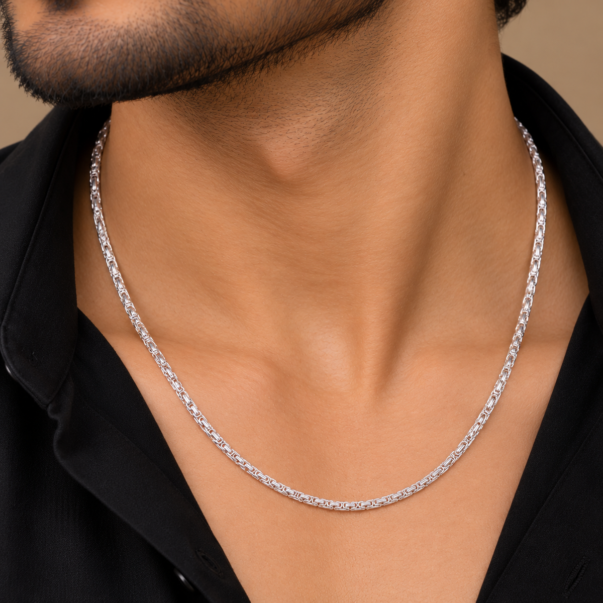 Fortress Link Silver Men's Chain
