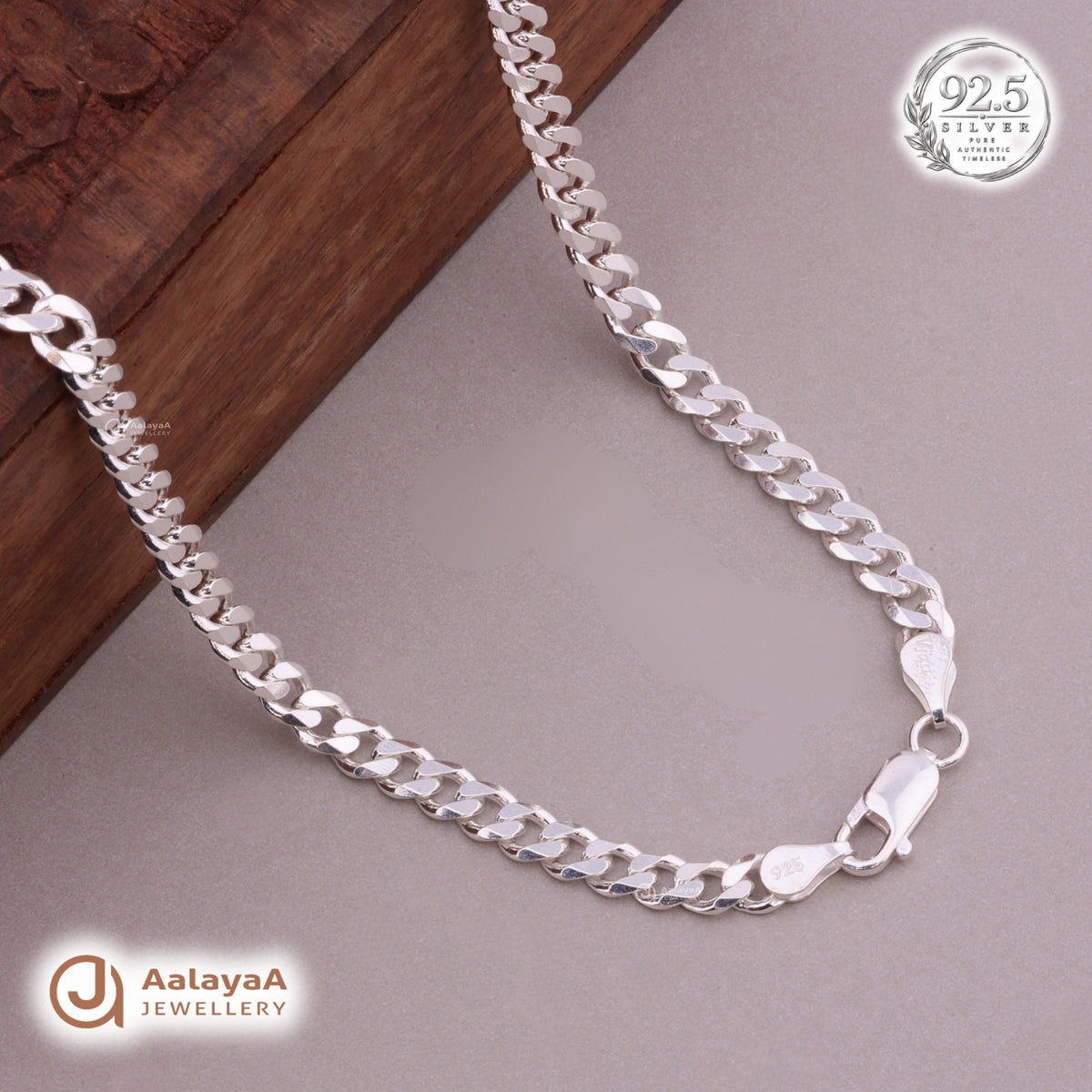 Imperial Cuban Silver Men's Chain