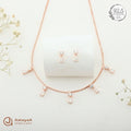 Crystal Dewdrop Necklace Set