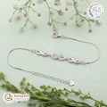 Silver Triple Infinity Bracelet