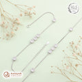Silver Radiant Halo Anklet