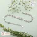 Silver Floral Vine Bracelet