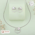 Silver Butterfly Whisper Necklace Set