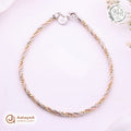 Silver Rosegold Trinity Twist Bracelet