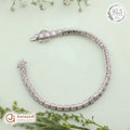 Silver Baguette Crystal Tennis Bracelet