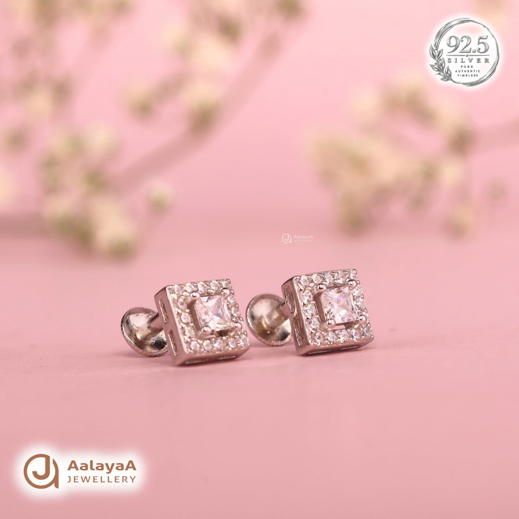 Silver Princess Halo Earring