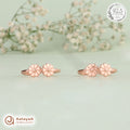 Silver RoseGold Double Blossom Toe Ring