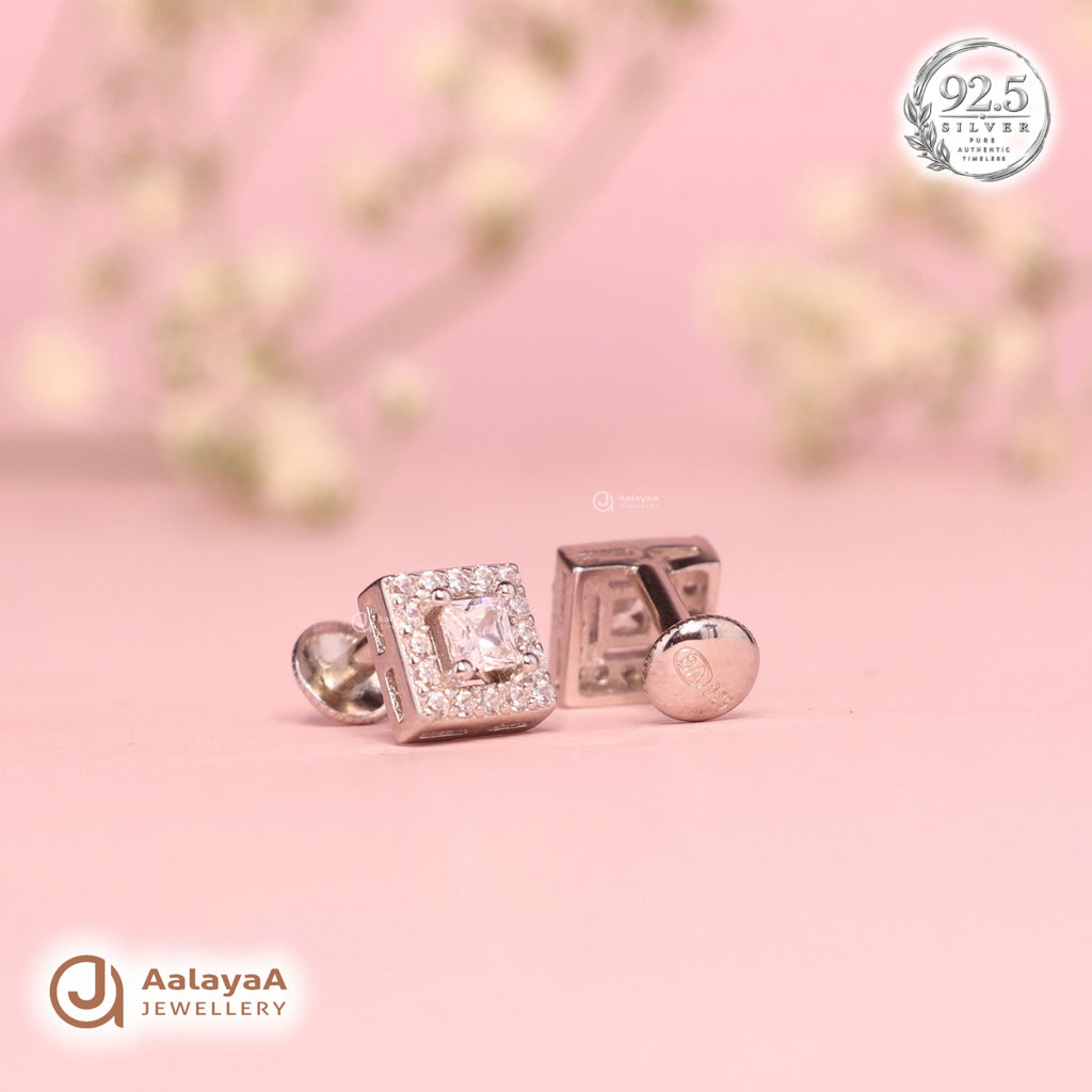Silver Princess Halo Earring