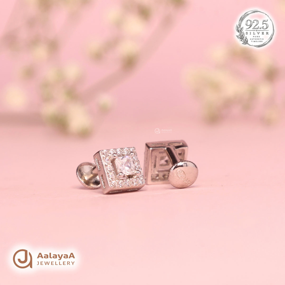Silver Princess Halo Earring