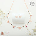 Ruby Butterfly Mangalsutra Set