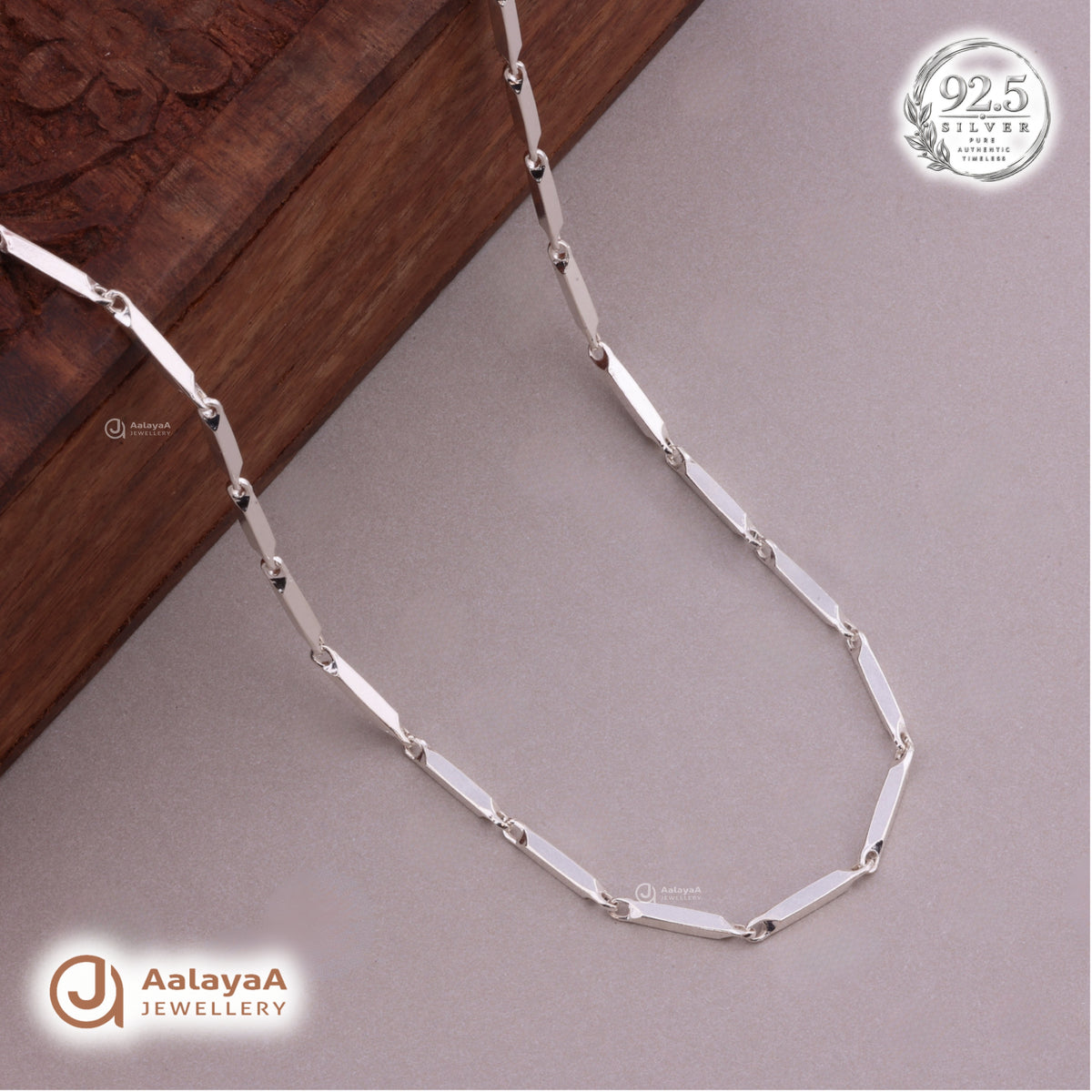 Blade Edge Silver Men's Chain