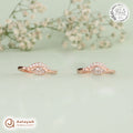 Silver RoseGold Marquise Halo Toe Ring