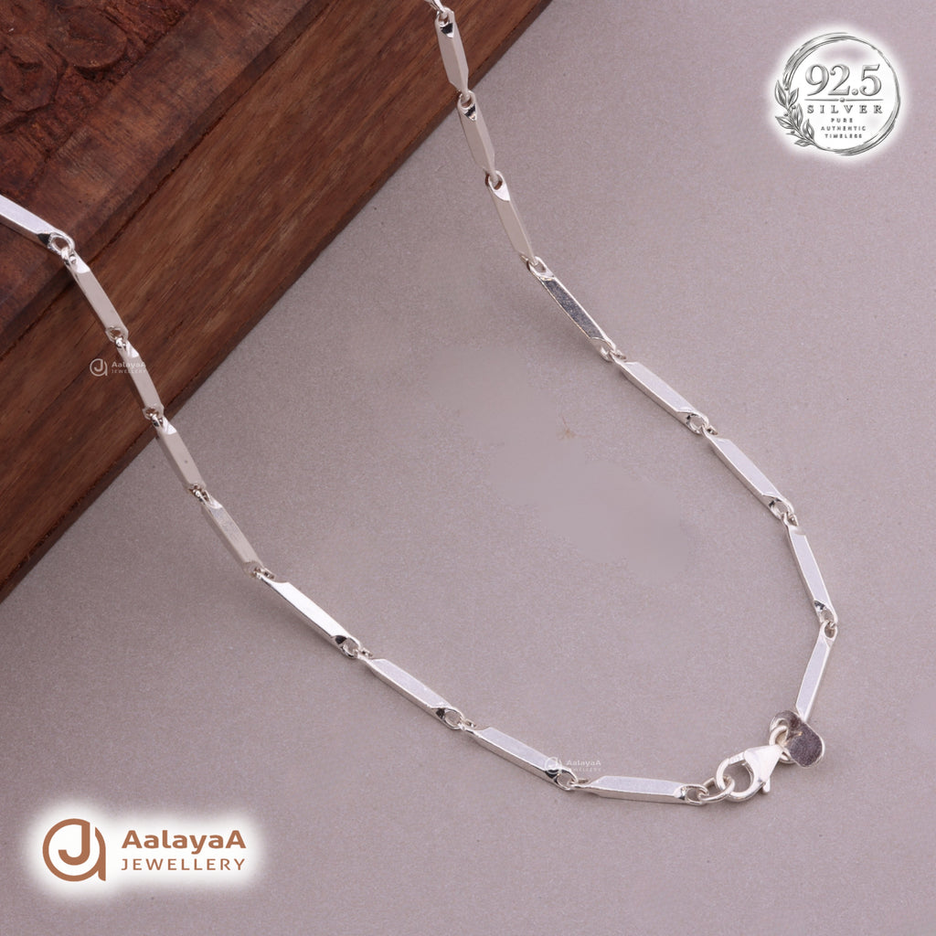 Blade Edge Silver Men's Chain