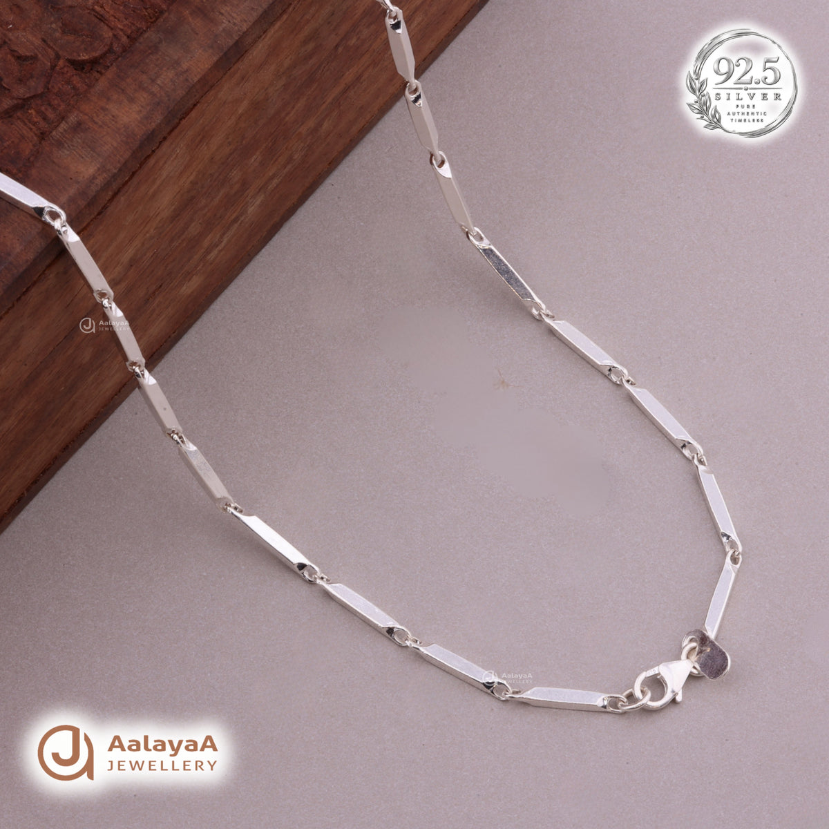 Blade Edge Silver Men's Chain
