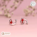 Silver Koi Fish Earring