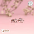 Silver Rose Bloom Earring