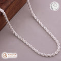 Vortex Rope Silver Men's Chain