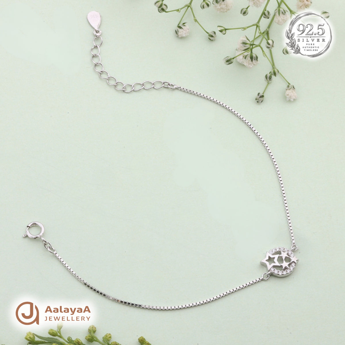 Silver Starry Night Bracelet