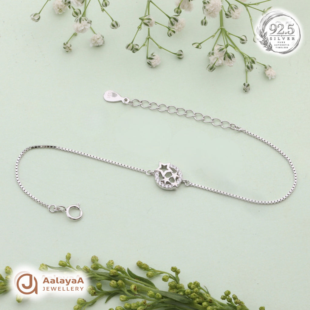 Silver Starry Night Bracelet