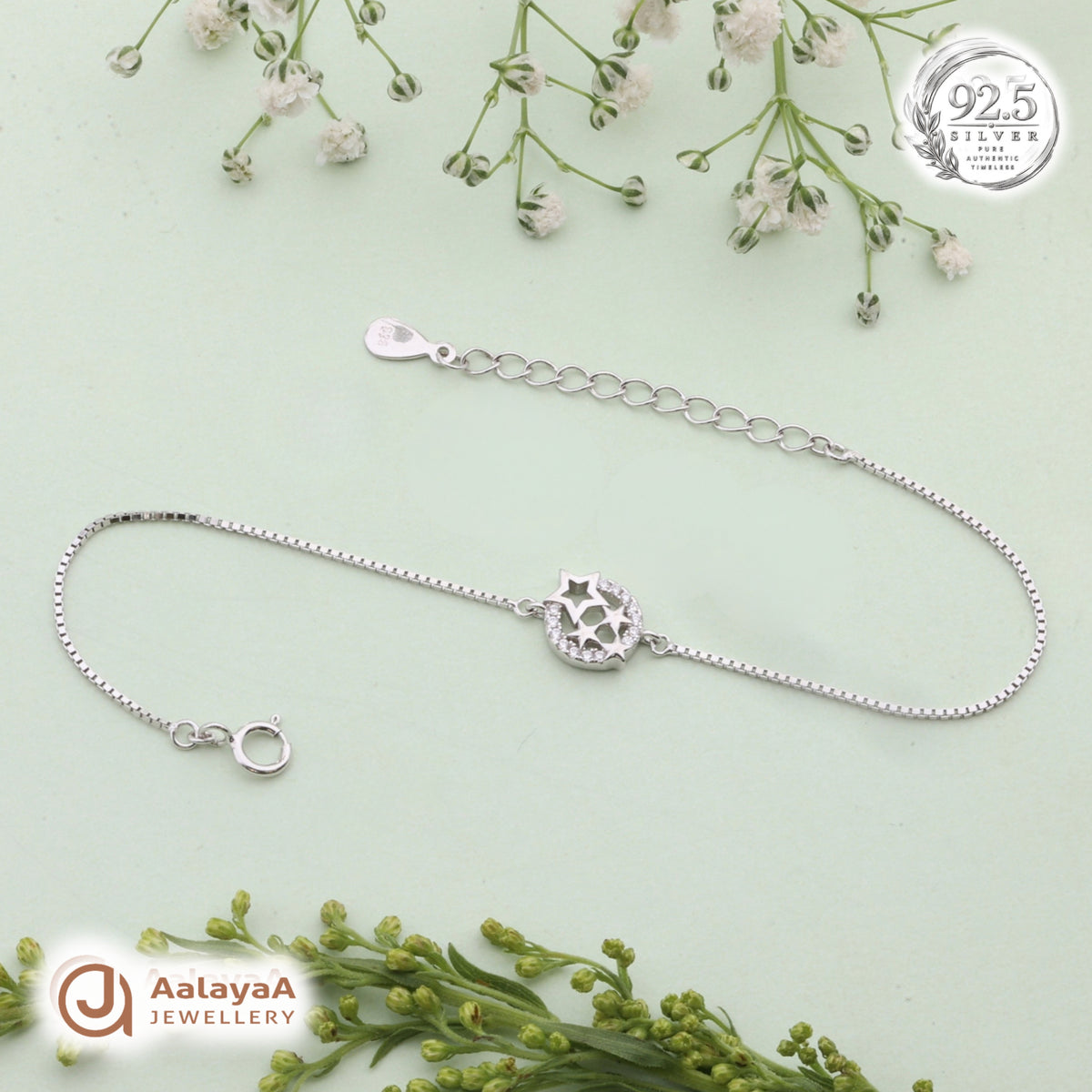 Silver Starry Night Bracelet