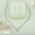 Silver Starlit Floral Necklace Set