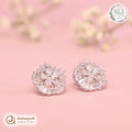 Silver Radiant Bloom Earring