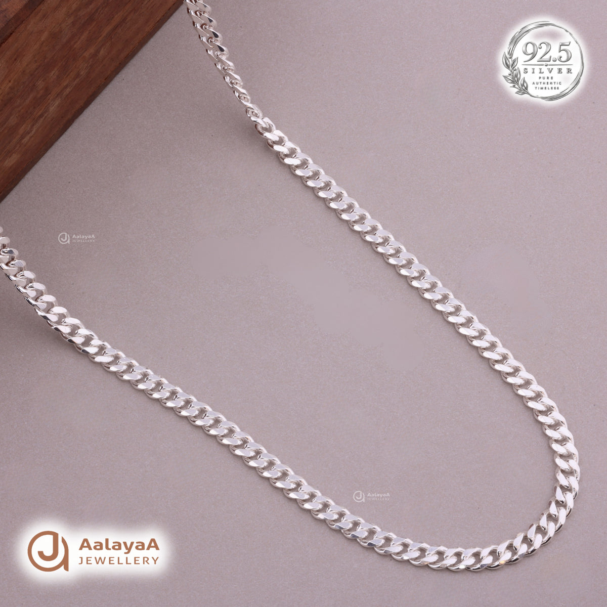 Dominion Cuban Silver Men's Chain