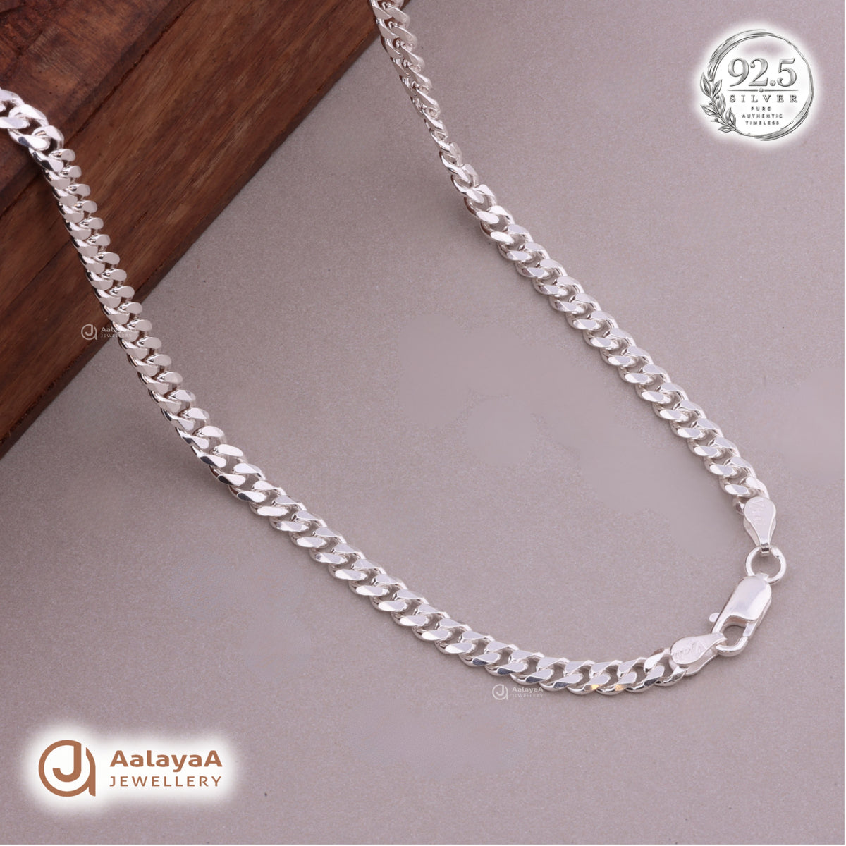 Dominion Cuban Silver Men's Chain