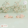 Silver Rosegold Floral Leaf Toe Ring