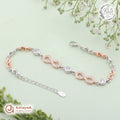 Silver Rosegold Eternal Infinity Bracelet
