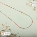 Silver Rosegold Beaded Snake Chain