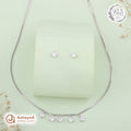 Silver Diamond Dazzle Necklace Set