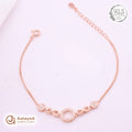 Silver Rosegold Infinity Circle Bracelet