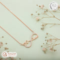 Silver Rosegold Love Infinity Chain Pendant
