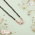 Silver Rosegold Floral Chain Pendant