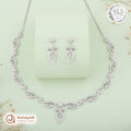 Silver Starry Swirl Necklace Set