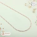Silver Rosegold Delicate Twisted Chain