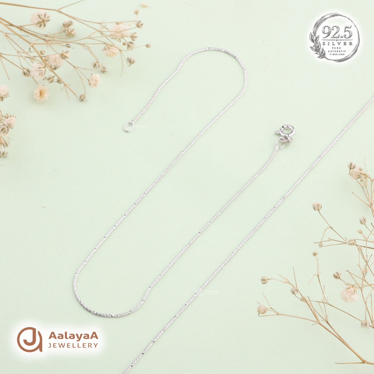 Silver Sleek Radiance Anklet