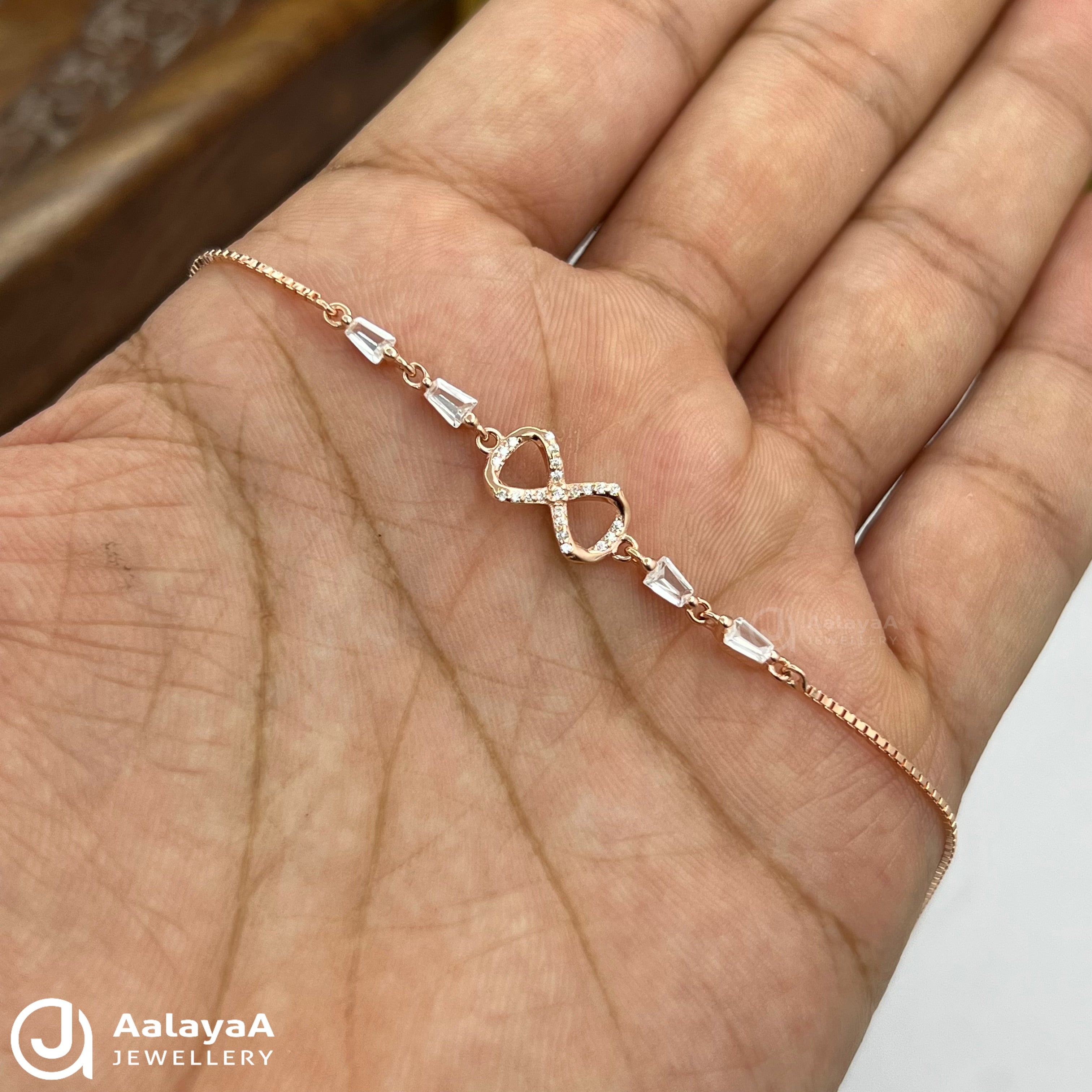 Silver Rosegold Forever Yours Infinity Bracelet