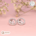 Silver Halo Drop Earring