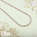 Silver Rosegold Braided Elegance Chain