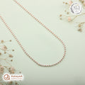 Silver Rosegold Petite Sparkle Bead Chain
