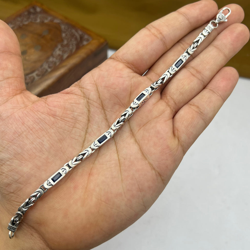 Oxidised Silver Nightfall Link Bracelet