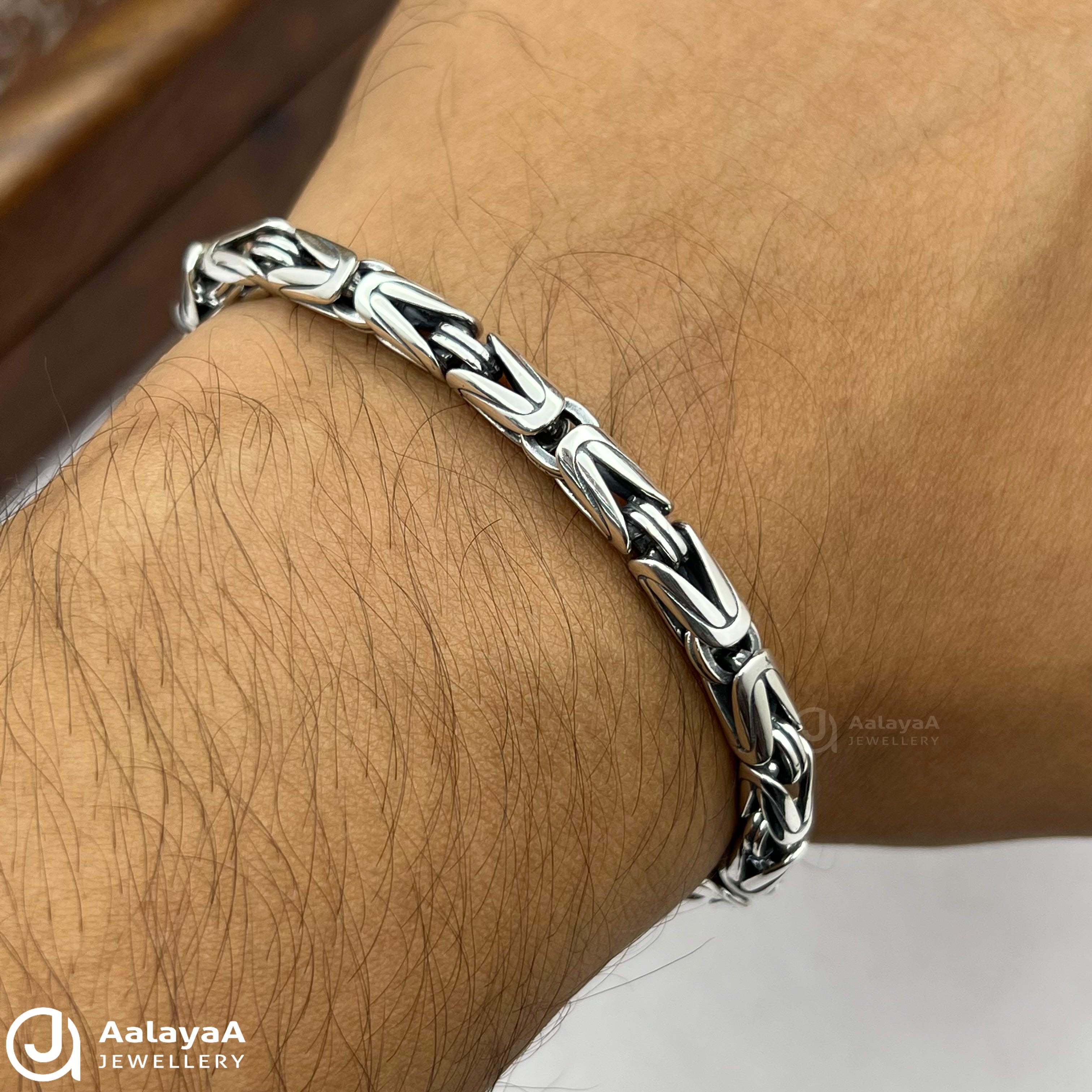 Oxidised Silver DuoLux Bracelet