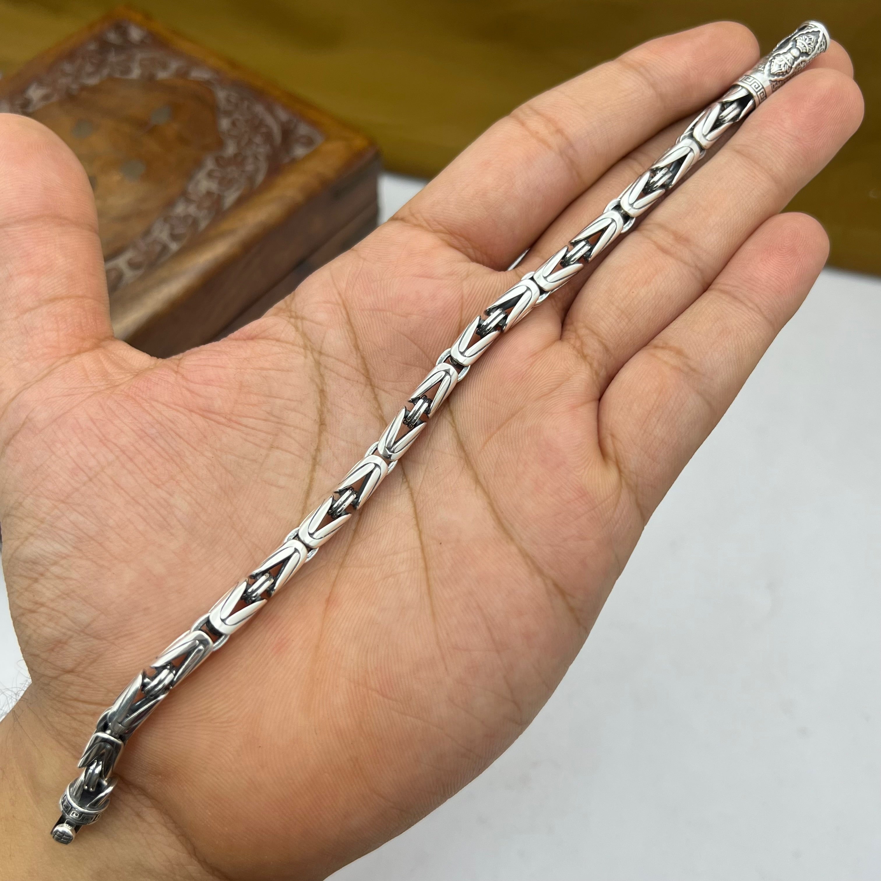 Oxidised Silver DuoLux Bracelet