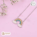 Silver Rainbow Cloud Chain Pendant