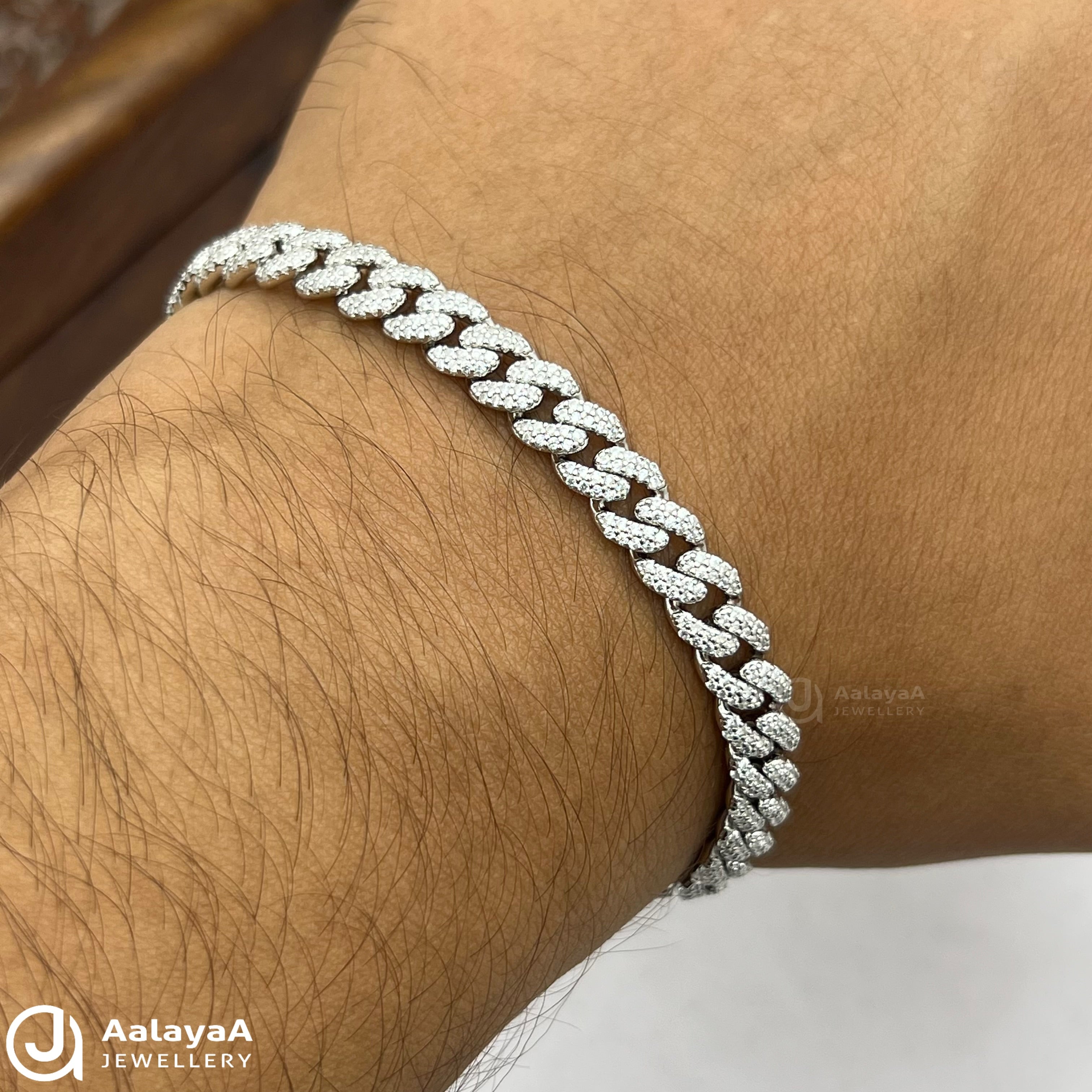 Silver PetalShine Chain Bracelet